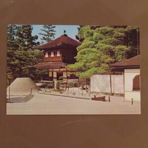 Japan Kyoto Ginkaku-ji Temple Vintage Postcard